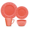 Manhattan Comfort Mendi 32 Piece Dinner Set, Service for 8 in Coral 2-NM17-7307